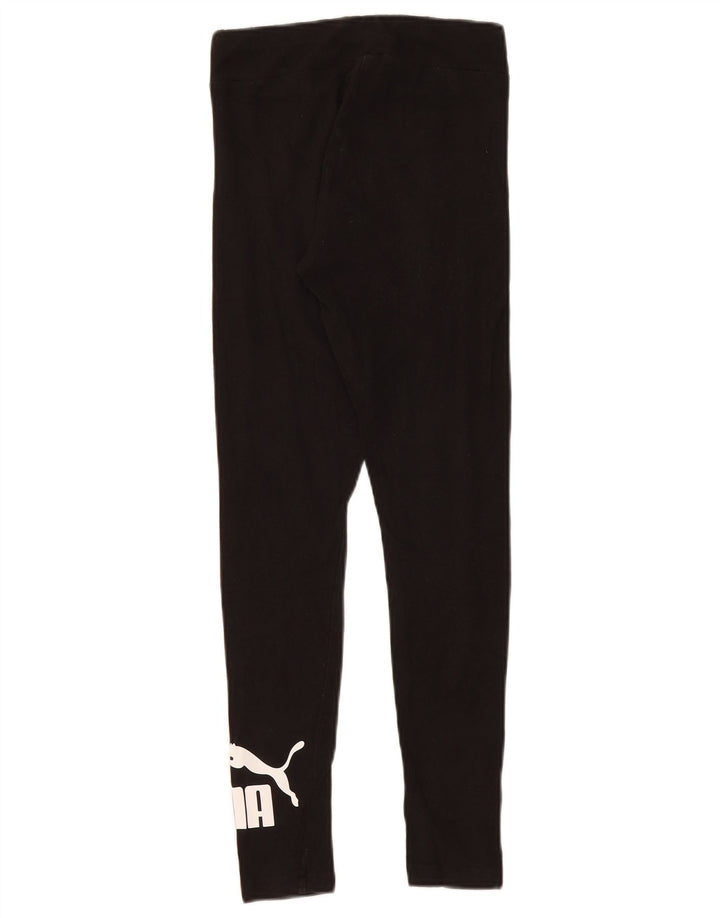 Puma Damen Graphic Leggings UK 8 Small Schwarz