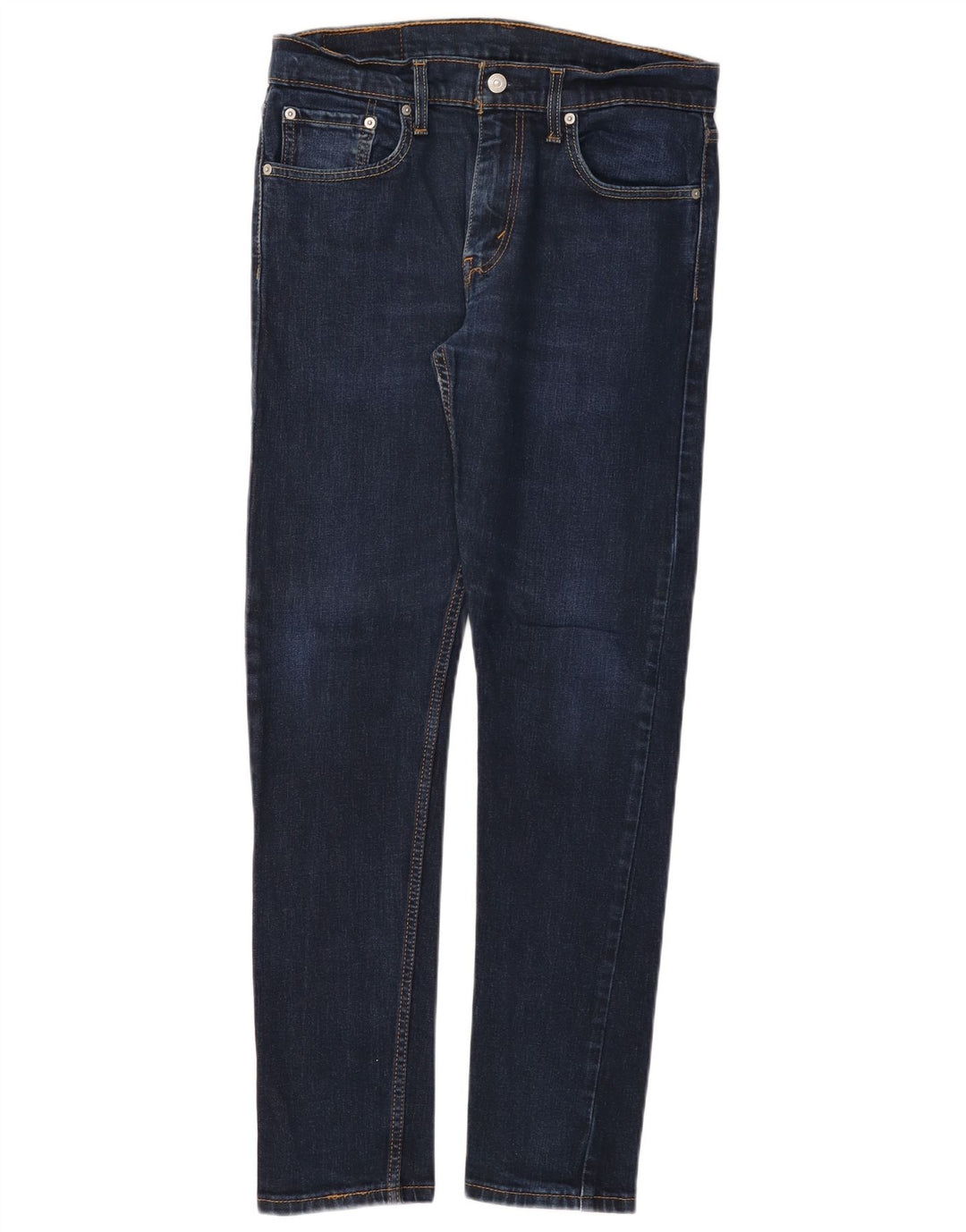 LEVI'S Herren 512 Slim Tapered Jeans W32 L32 Marineblaue Baumwolle
