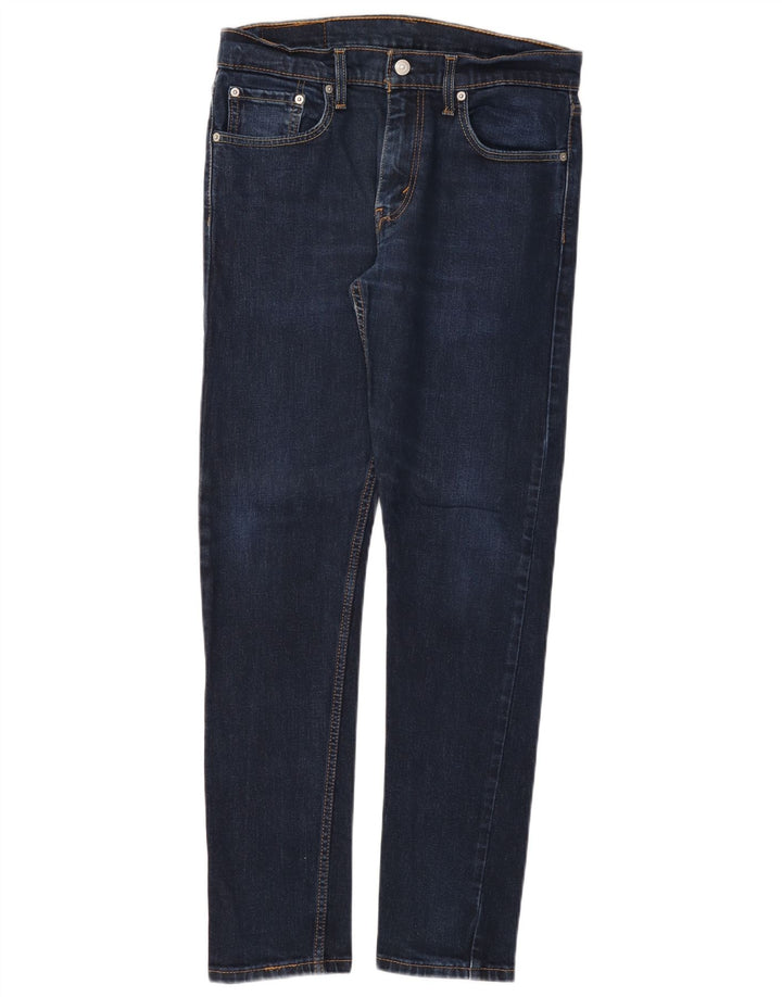LEVI'S Herren 512 Slim Tapered Jeans W32 L32 Marineblaue Baumwolle