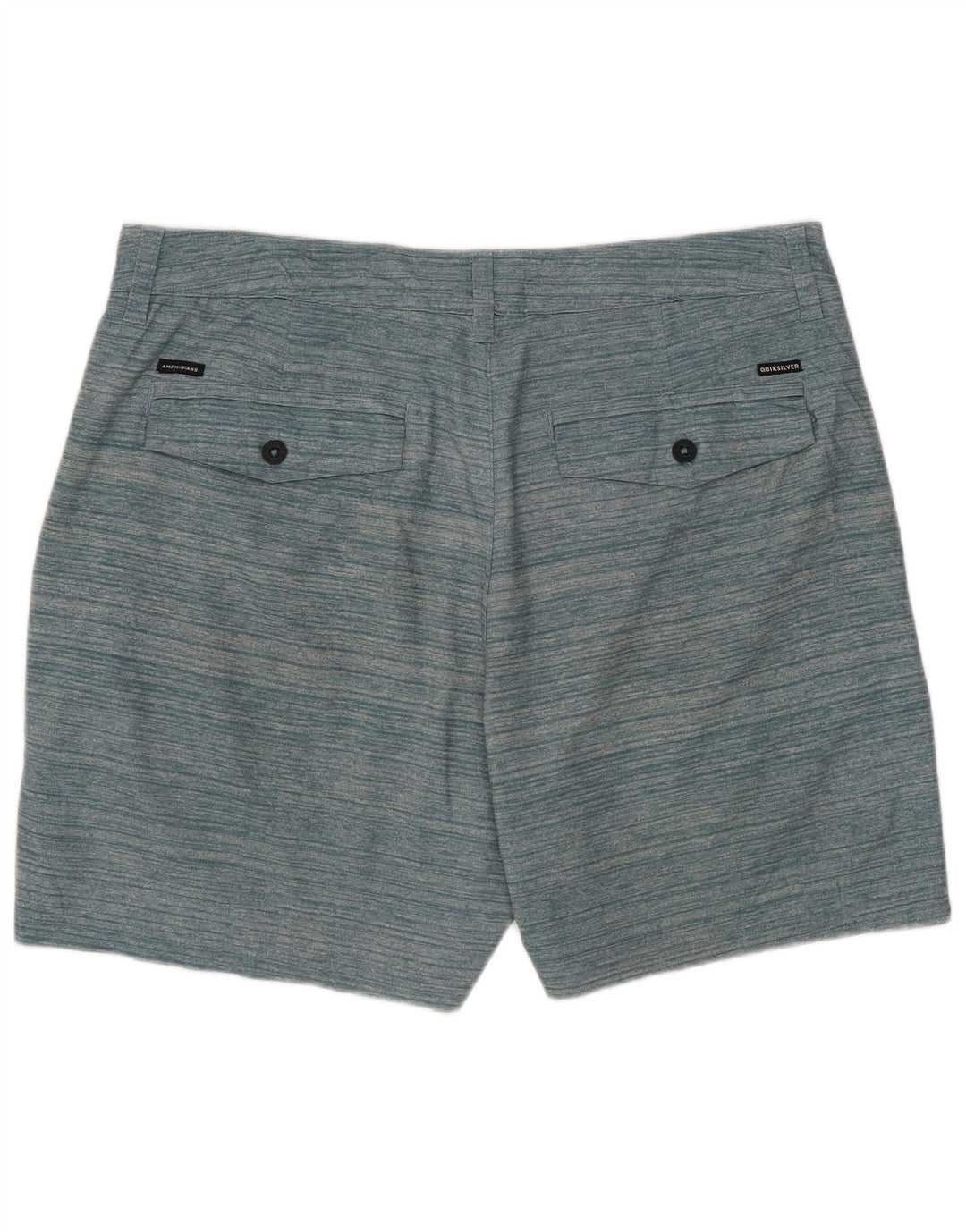 Quiksilver Herren Chinoshorts W33 Mittelgrün gestreift