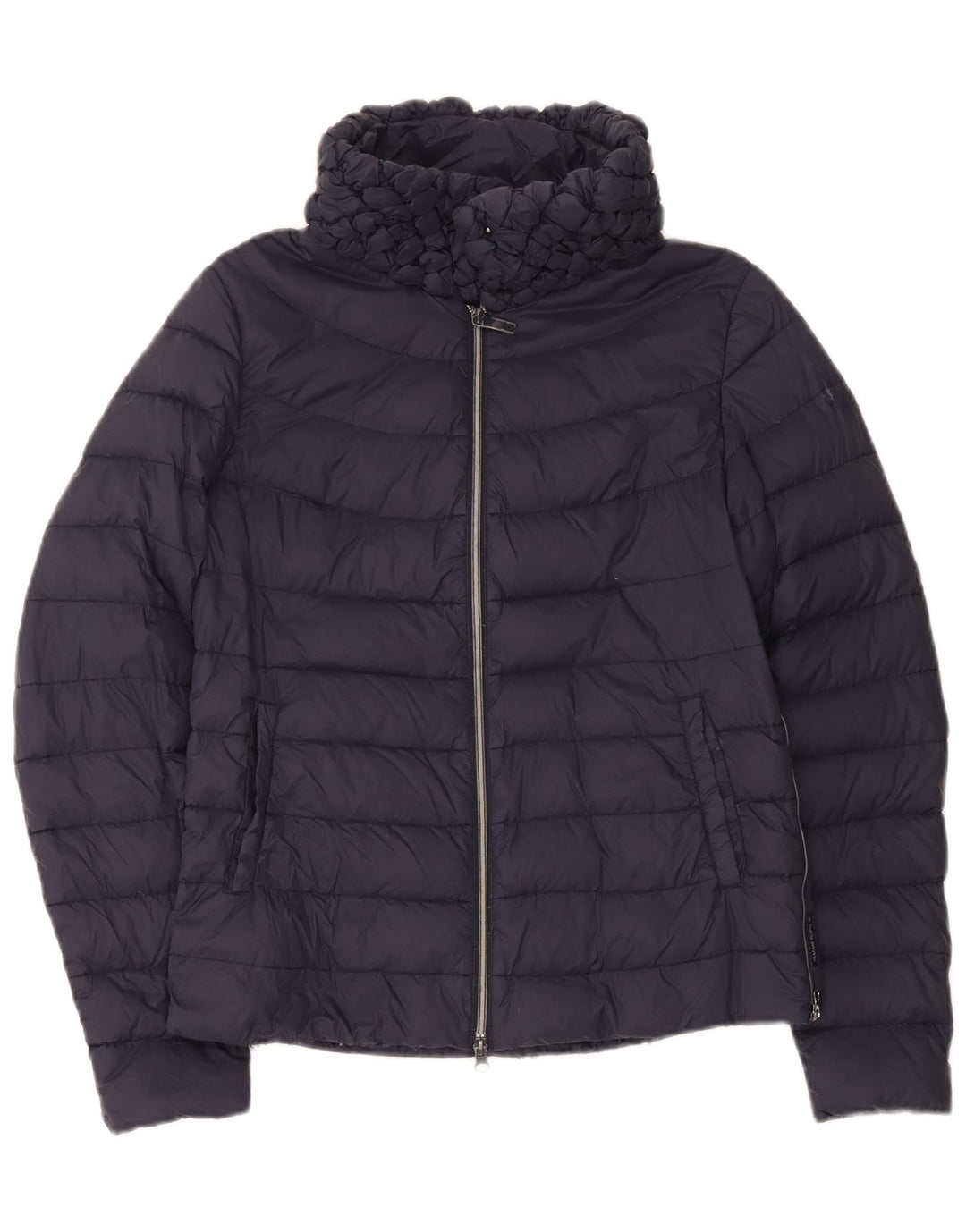 Armani Jeans Damen wattierte Jacke IT 42 Medium Navy Blue