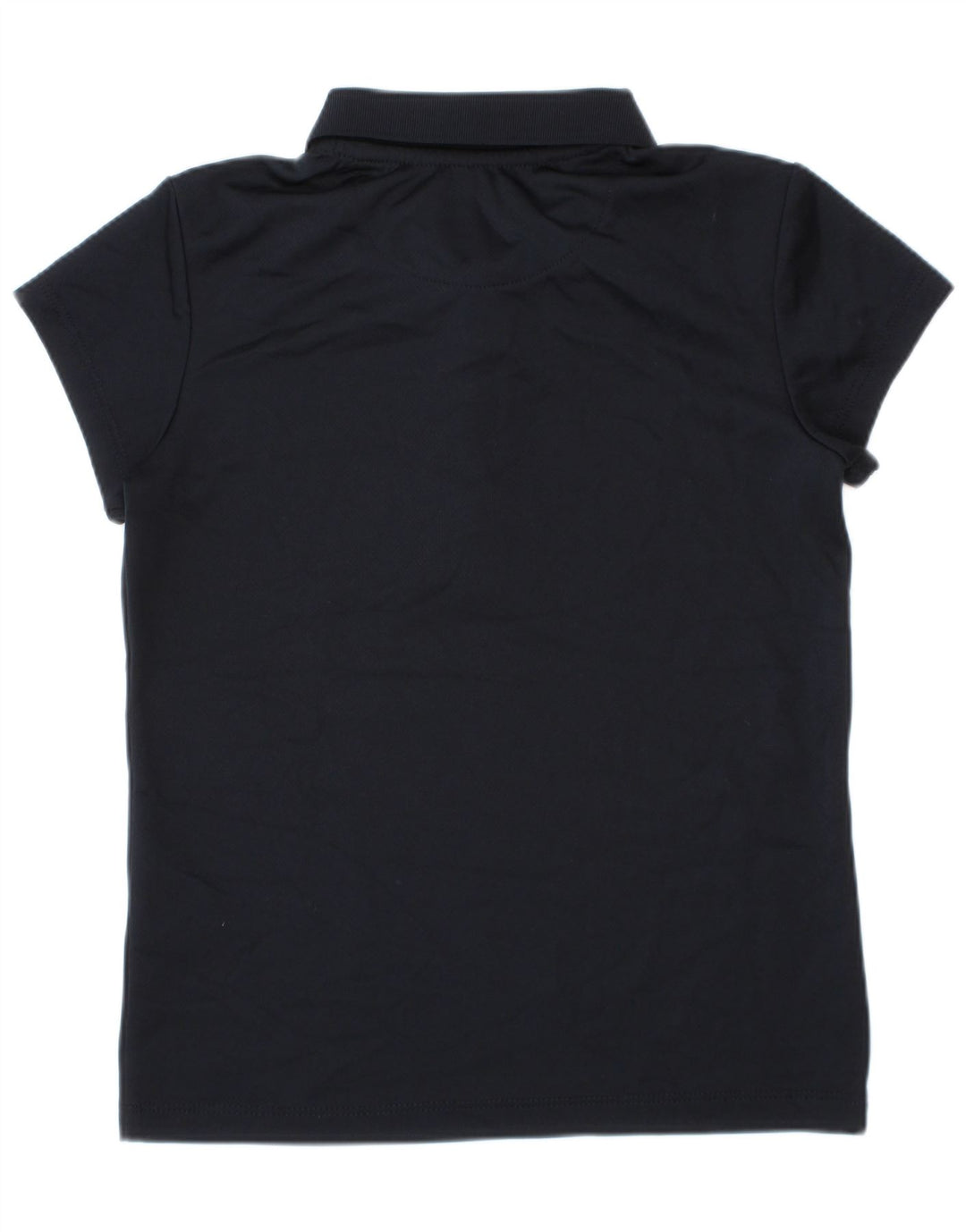 Izod Mädchen-Poloshirt mit normaler Passform, 7–8 Jahre, Größe S, Marineblau, Polyester