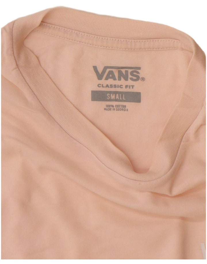 VANS Herren-T-Shirt mit klassischer Passform, klein, rosa, Baumwolle