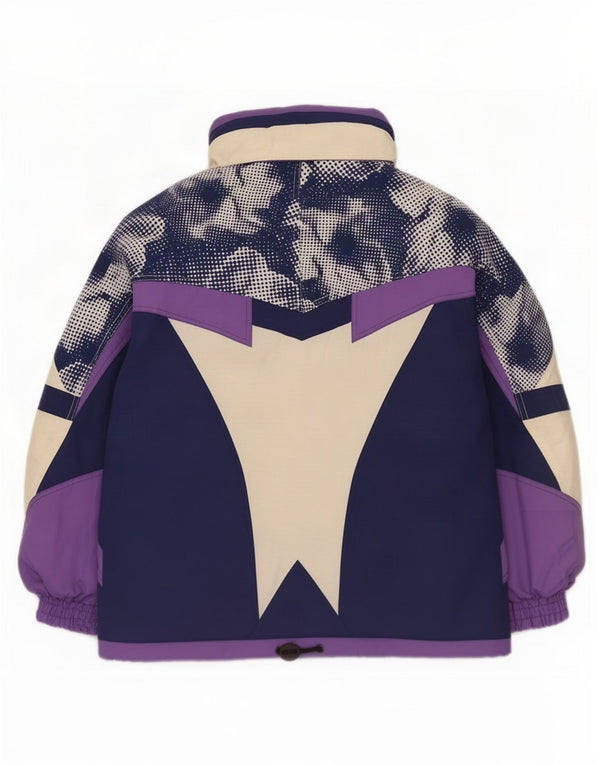 Fila Damen Übergroße Skijacke IT 42 Medium Mehrfarbiger Farbblock