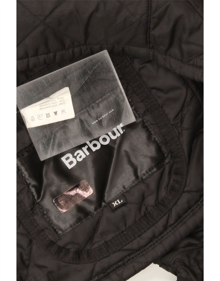 Steppjacke für Jungen von Barbour, 13–14 Jahre, XL, Schwarz, Polyamid