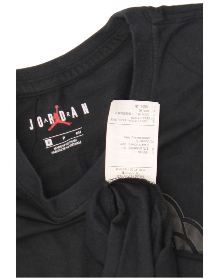 Jordan Herren-T-Shirt mit Grafik, Größe S, schwarze Baumwolle
