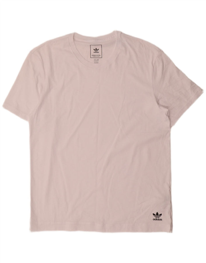 Adidas Herren T-Shirt Top XL Weiß Baumwolle