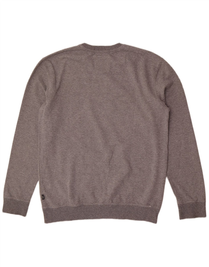 Vans Herren-Sweatshirt mit Grafik, groß, aus grauer Baumwolle