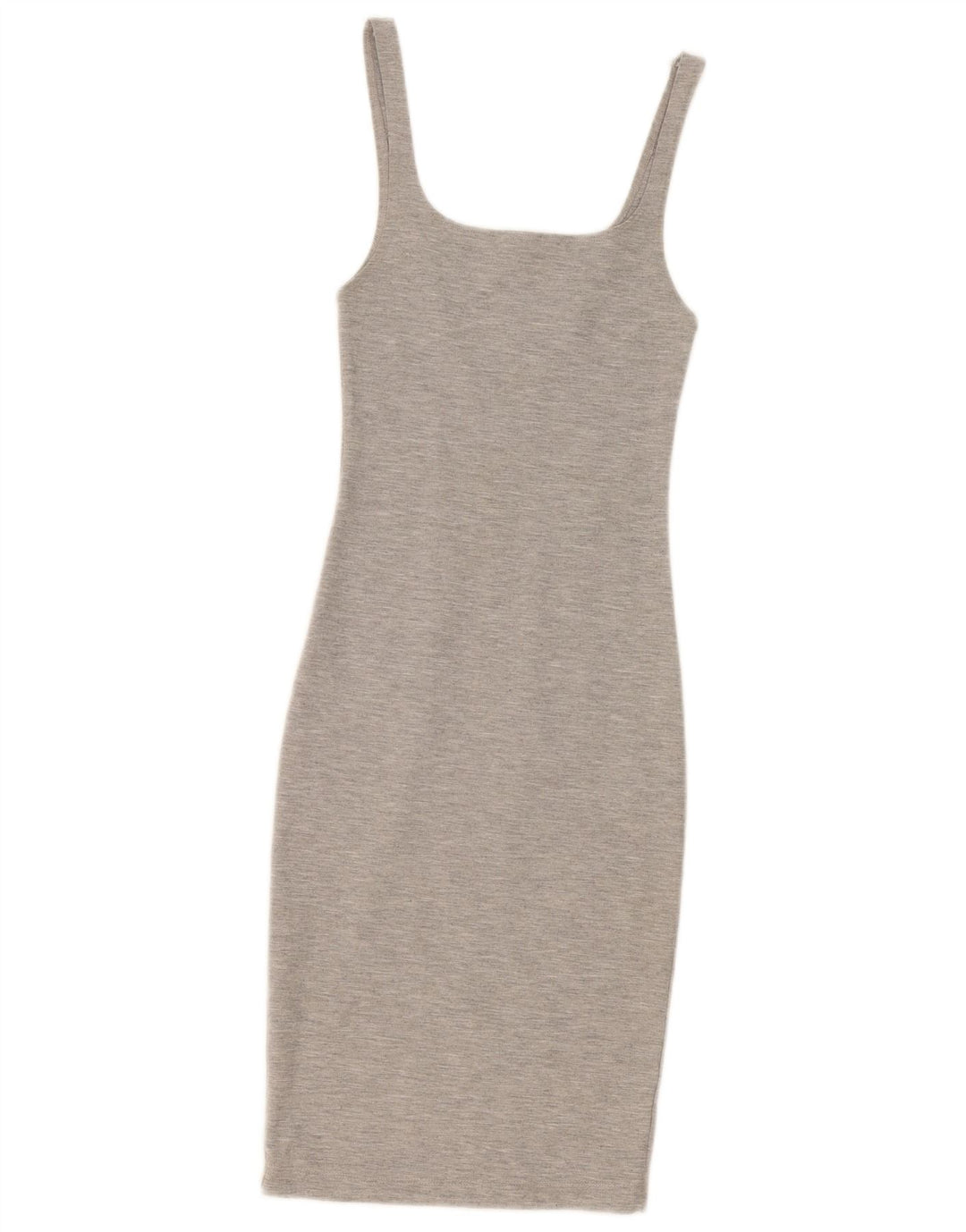 Ärmelloses, figurbetontes Damenkleid von Zara, Größe S, Grau, Polyester