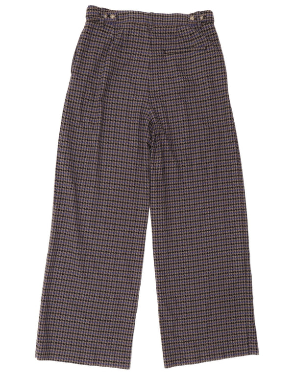 Marks & Spencer Damen Anzughose UK 14 Large W34 L32 Grauer Hahnentritt