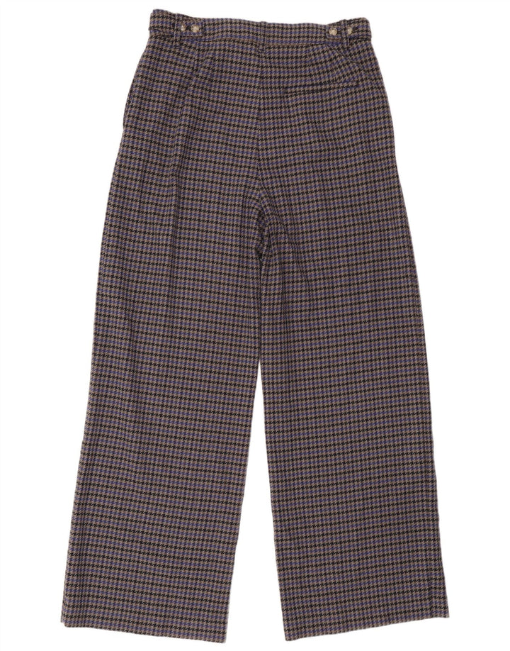 Marks & Spencer Damen Anzughose UK 14 Large W34 L32 Grauer Hahnentritt