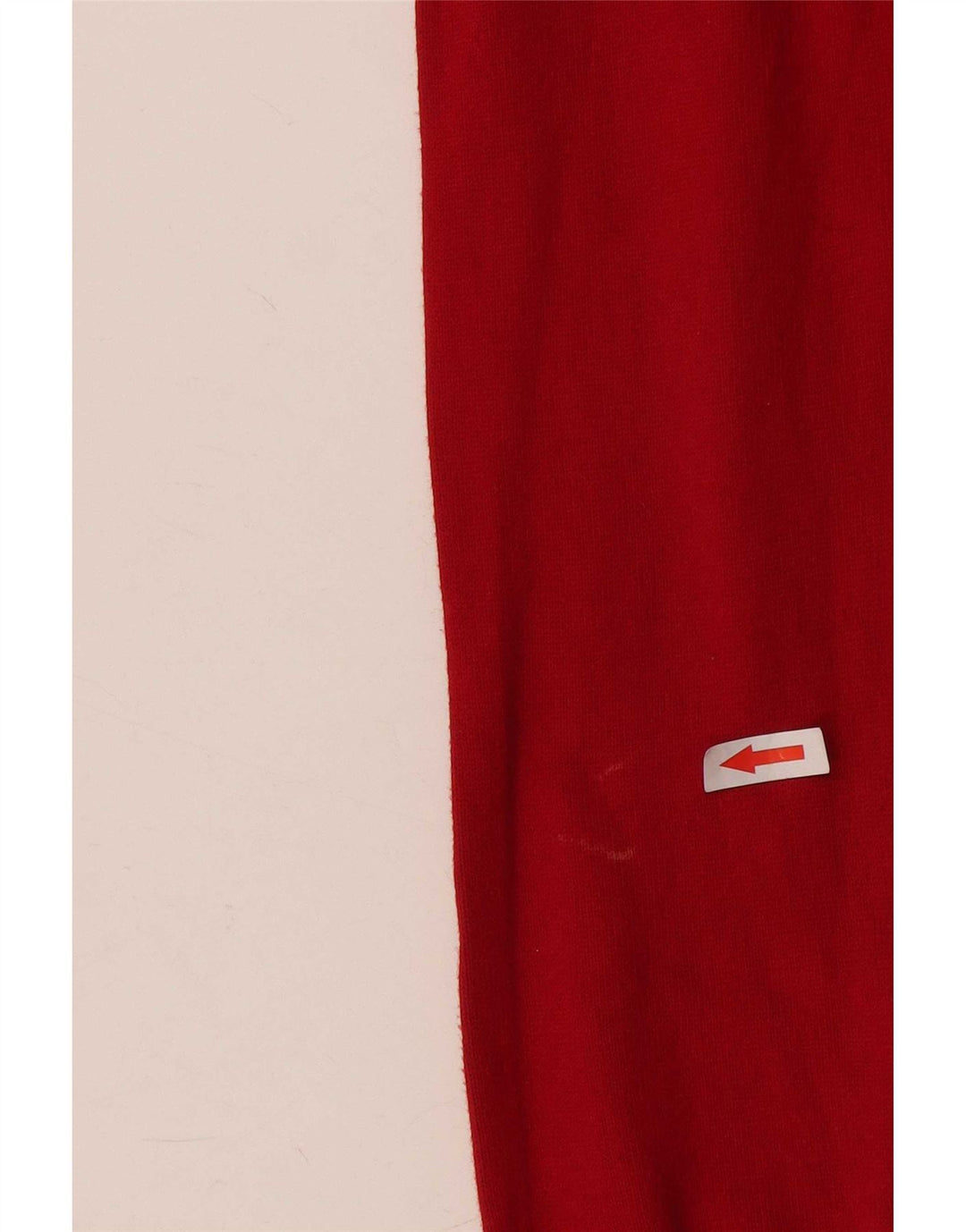 Zara Damen-Pullover mit V-Ausschnitt, UK 12, mittelrote Baumwolle