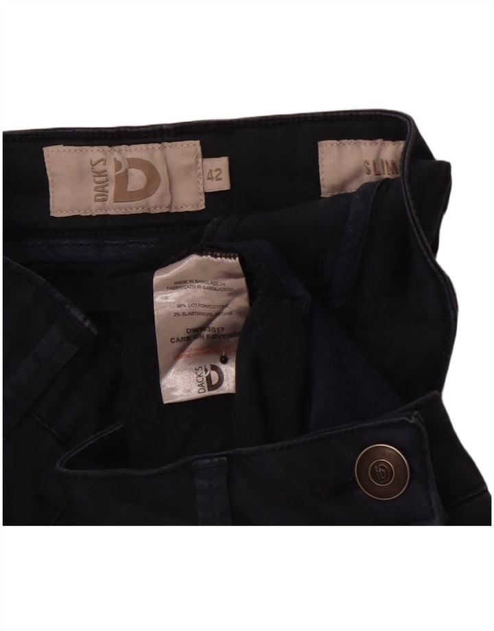 DACK'S Damen Slim Fit Freizeithose IT 42 Medium W30 L29 Marineblau