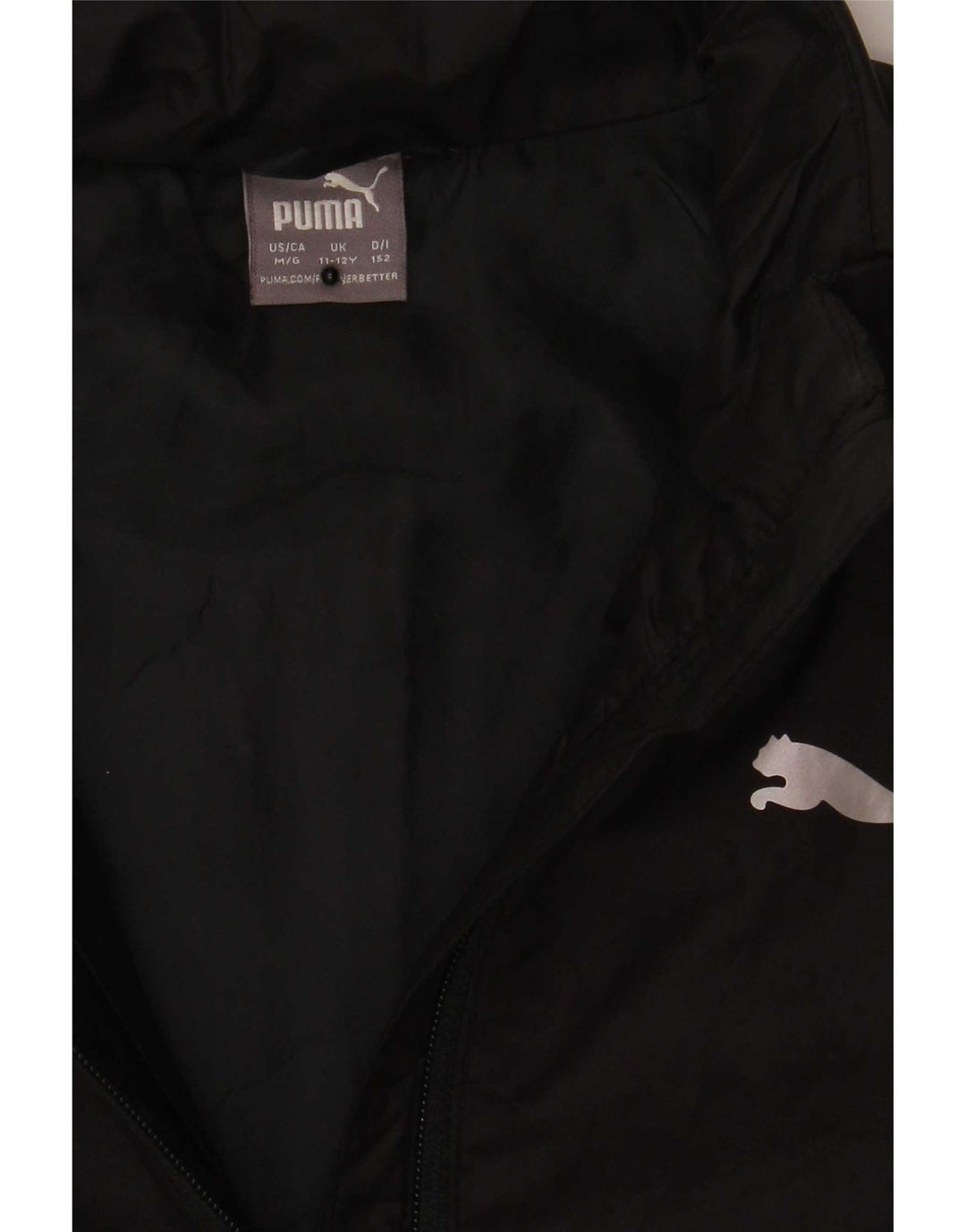 Puma Jungen Grafik gepolsterte Jacke 11-12 Jahre Schwarz