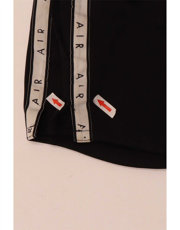Nike Damen Graphic Sport Shorts UK 14 Mittelschwarzes Colourblock-Polyester