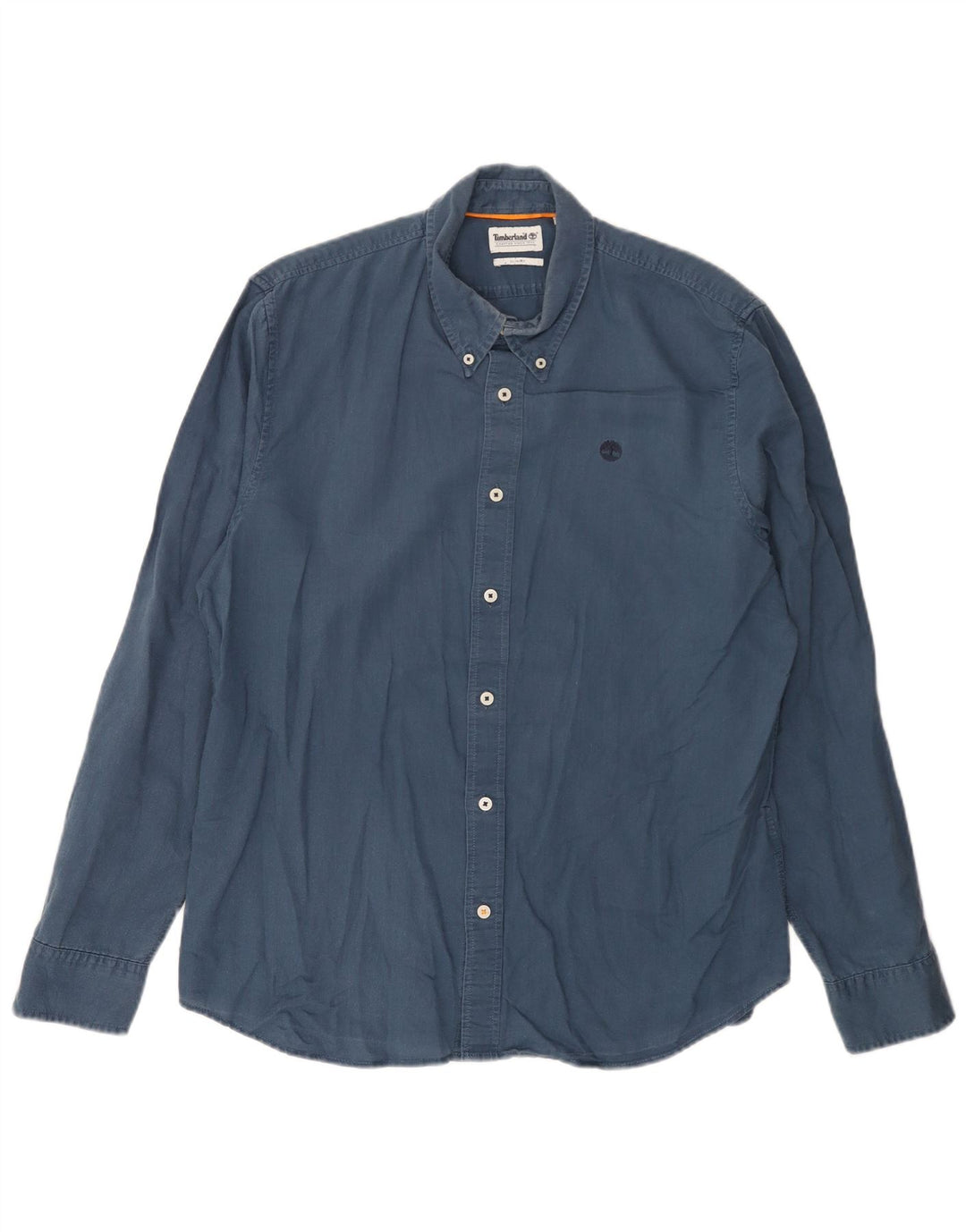 Timberland Herren-Slim-Fit-Hemd, groß, marineblaues Leinen