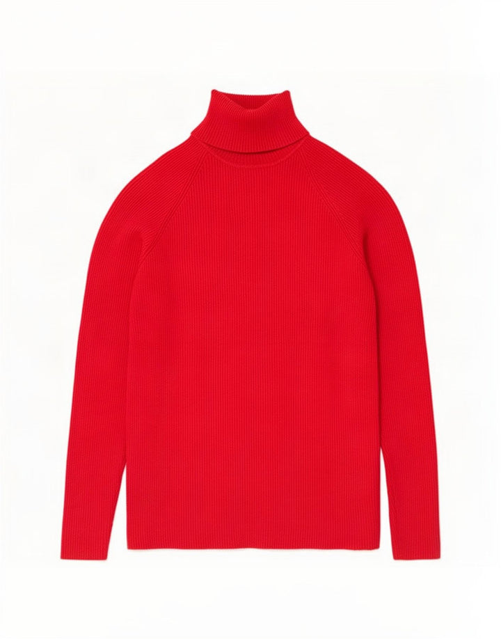 Marks & Spencer Rollkragenpullover für Damen, UK 14, mittelrote Viskose