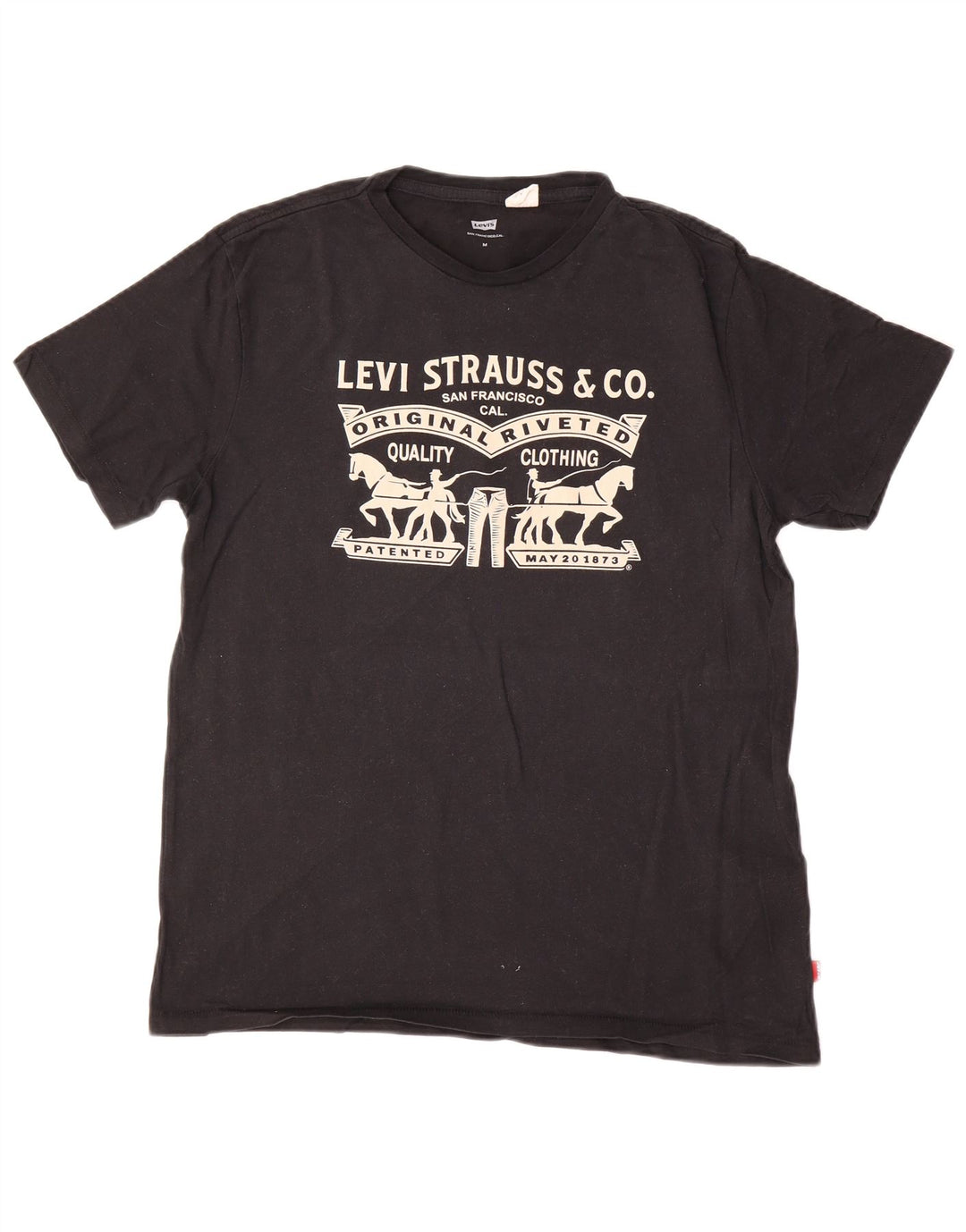 Levi's Herren-T-Shirt mit Grafik, mittelschwarze Baumwolle