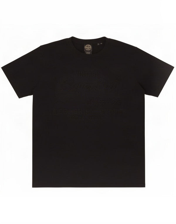 Superdry Herren Grafik T-Shirt Top 2XL Schwarz