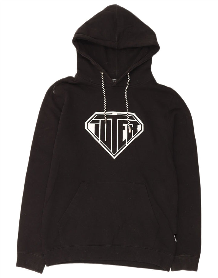 VINTAGE Herren-Kapuzenpullover mit Grafik, mittelschwarz, Baumwolle