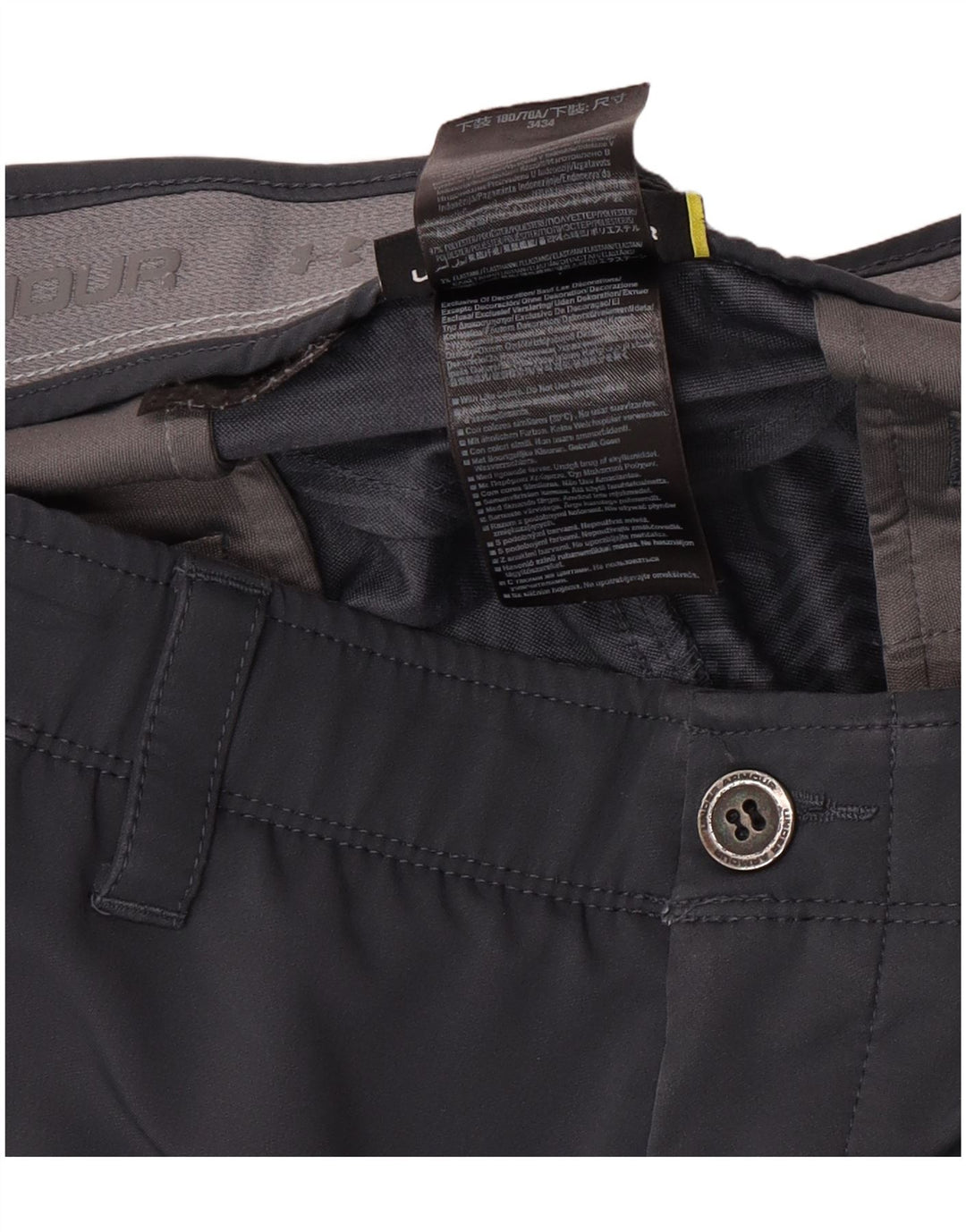 Under Armour Herren Regular Chinohose W34 L34 Graues Polyester