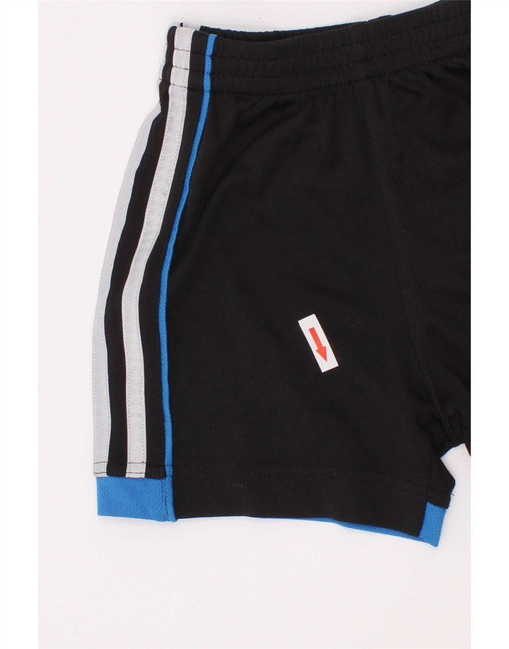 Adidas Sportshorts für Jungen, 2–3 Jahre, schwarzes Colourblock-Polyester