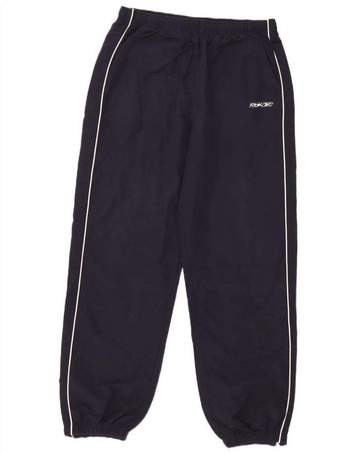 Reebok Herren-Trainingshose, Jogginghose, Mittelblau, Polyester