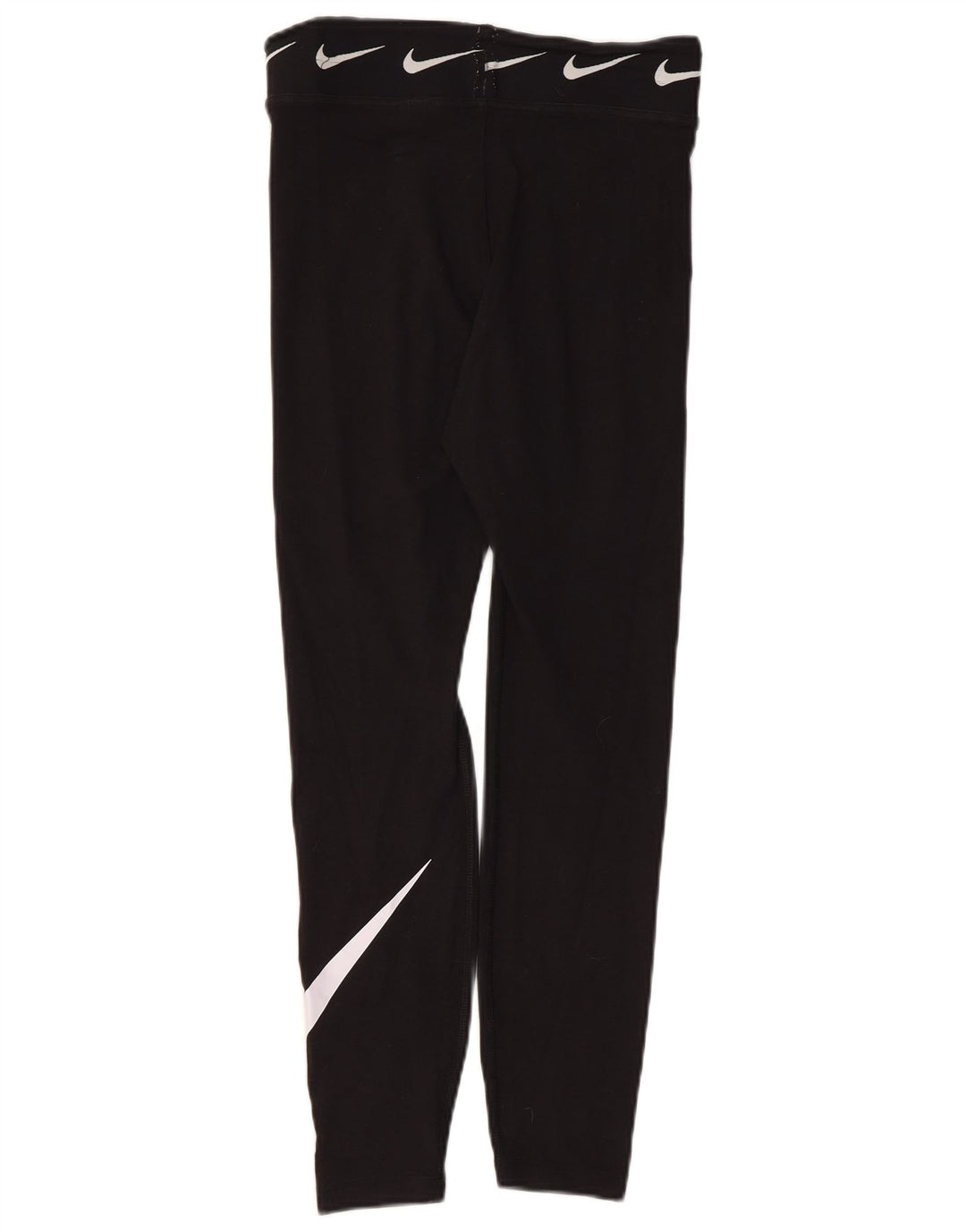 Nike Womens Graphic Leggings UK 10 Small Schwarz Baumwolle