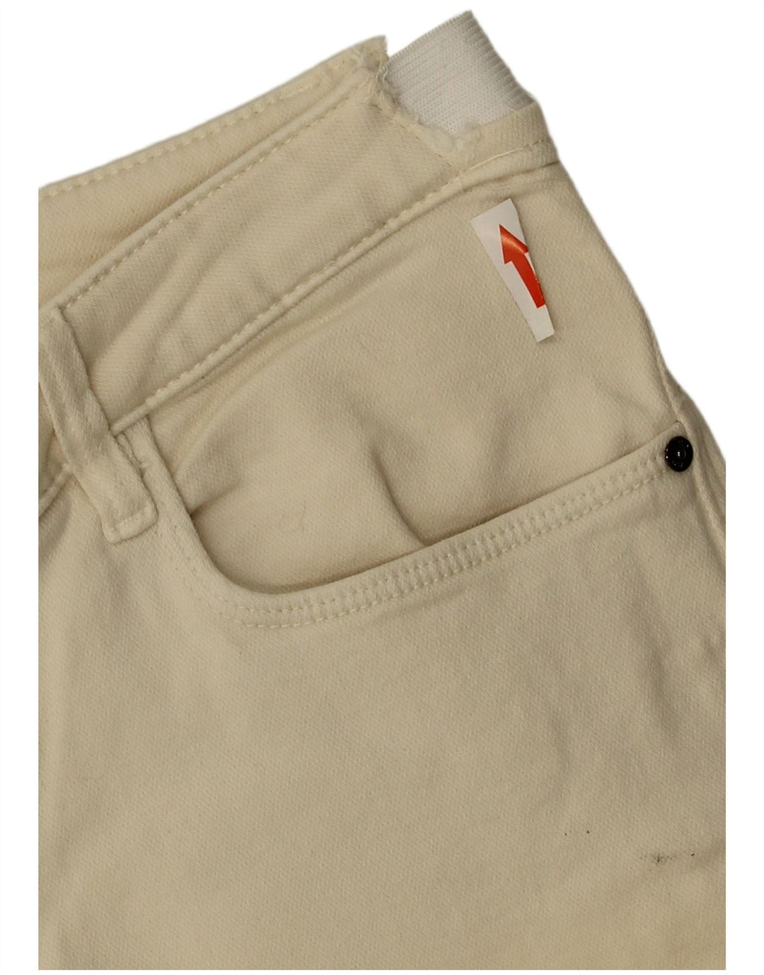 Massimo Dutti Damen Straight Jeans EU 42 Large W32 L28 Beige
