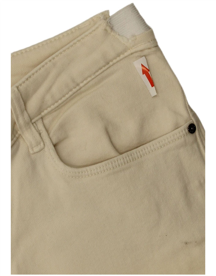 Massimo Dutti Damen Straight Jeans EU 42 Large W32 L28 Beige