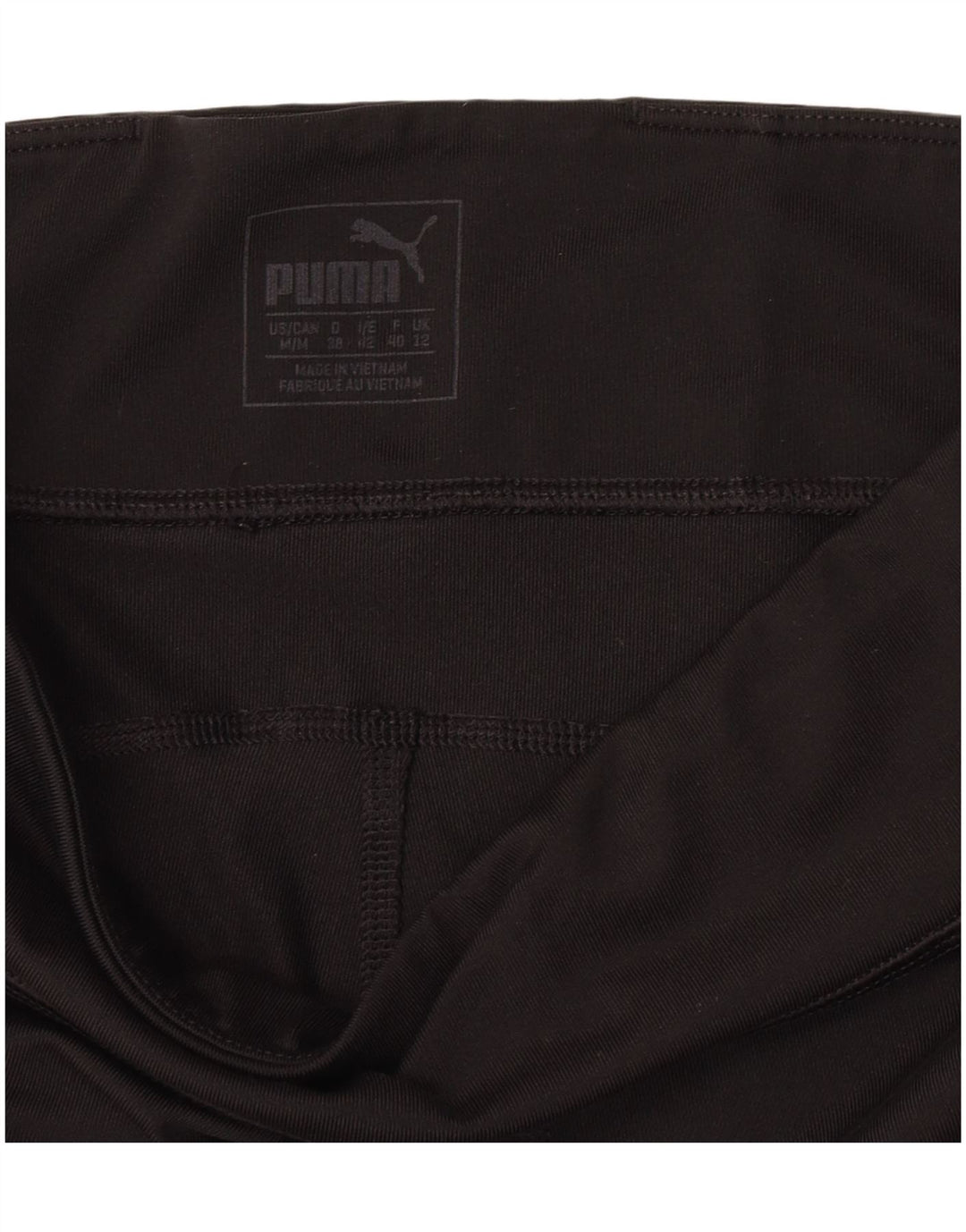 Puma Damen Leggings UK 12 Medium Schwarz Colourblock