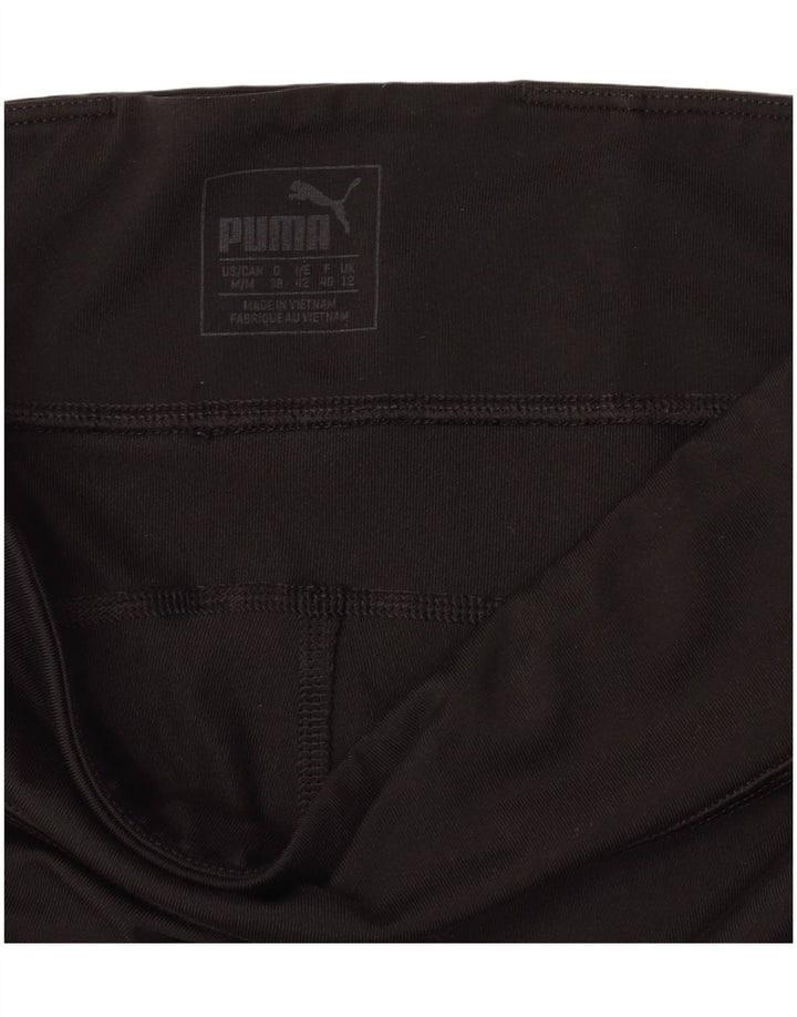 Puma Damen Leggings UK 12 Medium Schwarz Colourblock