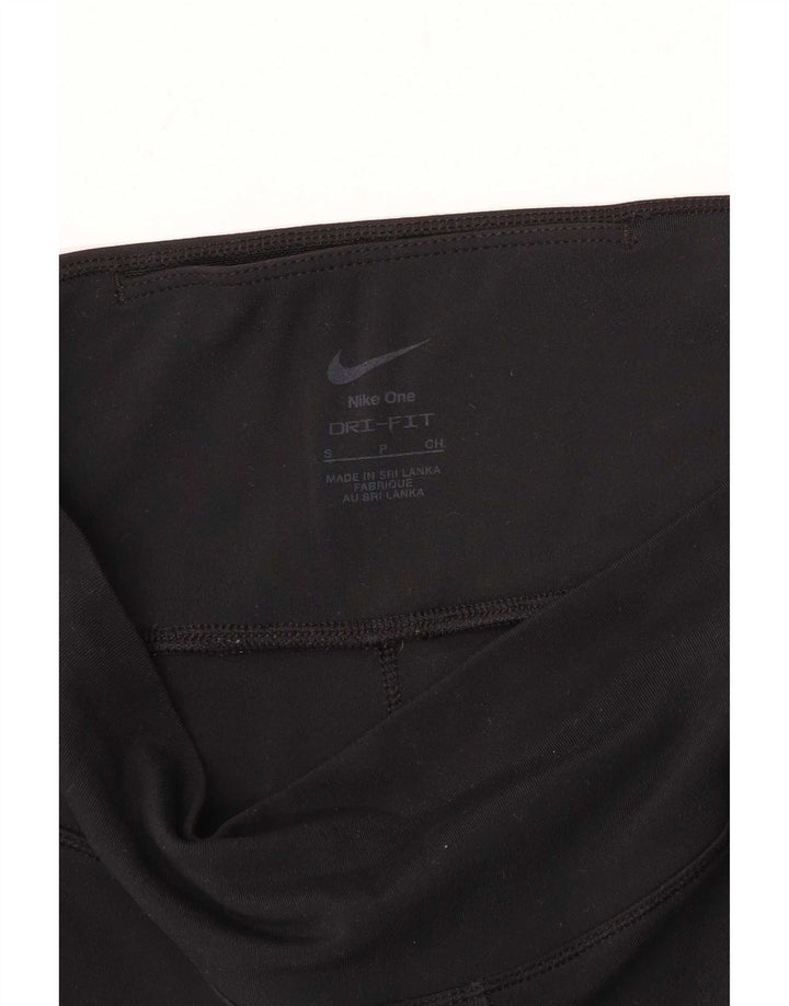 Nike Damen Dri Fit Leggings UK 10 Small Schwarz