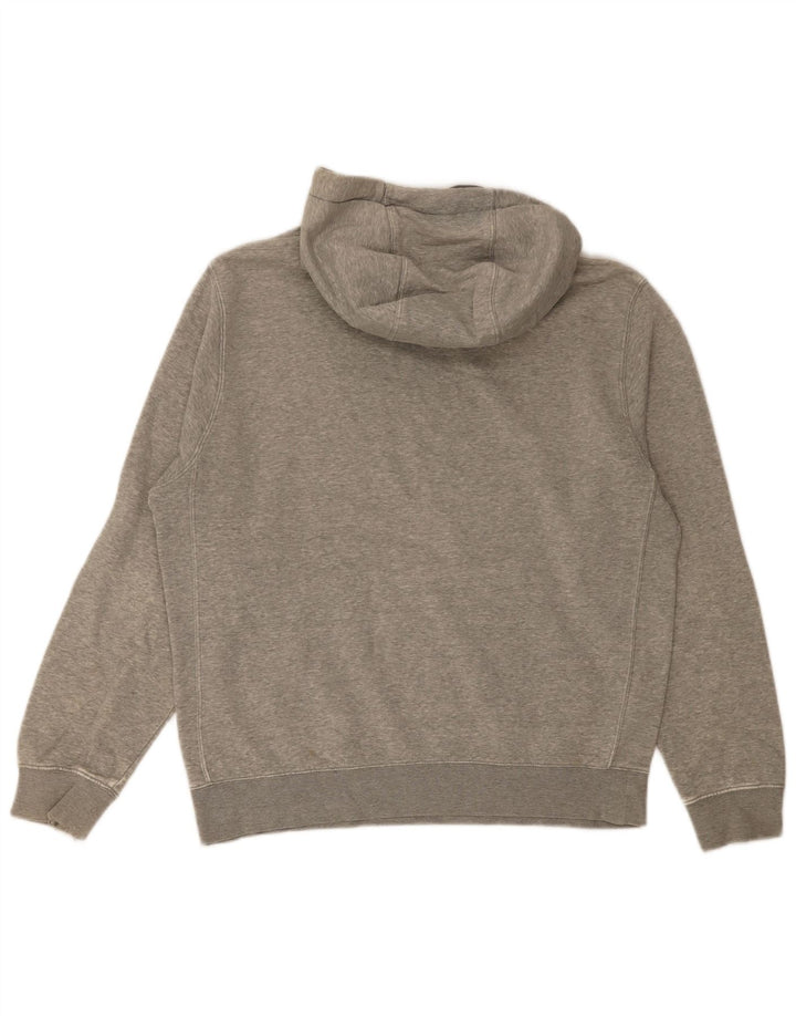 Nike Herren-Kapuzenpullover aus mittelgrau gefleckter Baumwolle