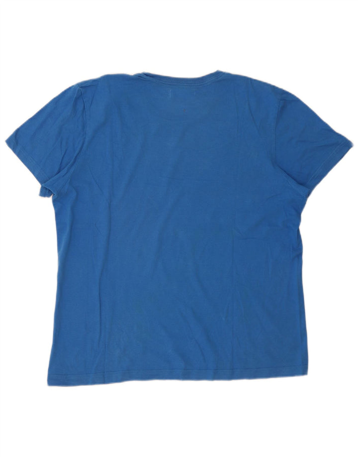 Adidas Herren Grafik T-Shirt Top Large Blau