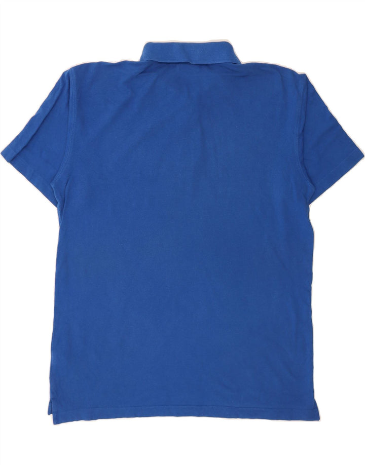 ASICS Mens Polo Shirt XL Blue Cotton Vintage Asics and Second-Hand Asics from Messina Hembry 