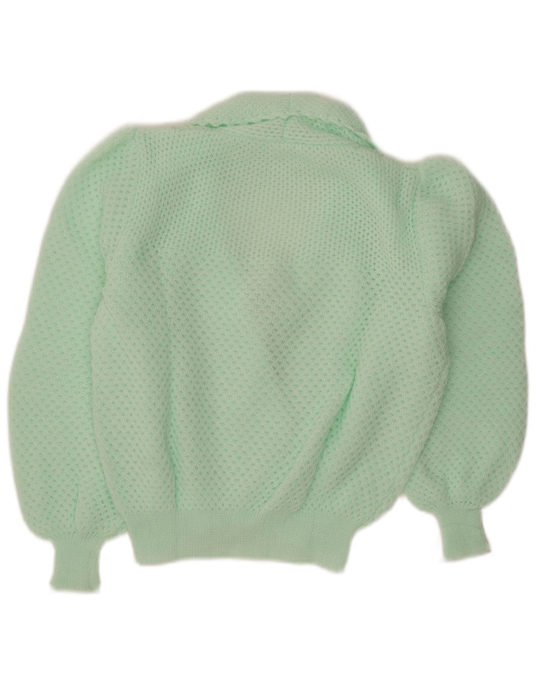 Vintage Damen Cardigan Pullover UK 14 Medium Türkis