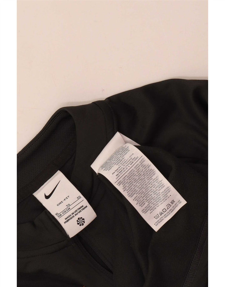 Nike Dri Fit Pullover-Trainingsanzugoberteil für Jungen, 13–14 Jahre, XL, Grau, Farbblock