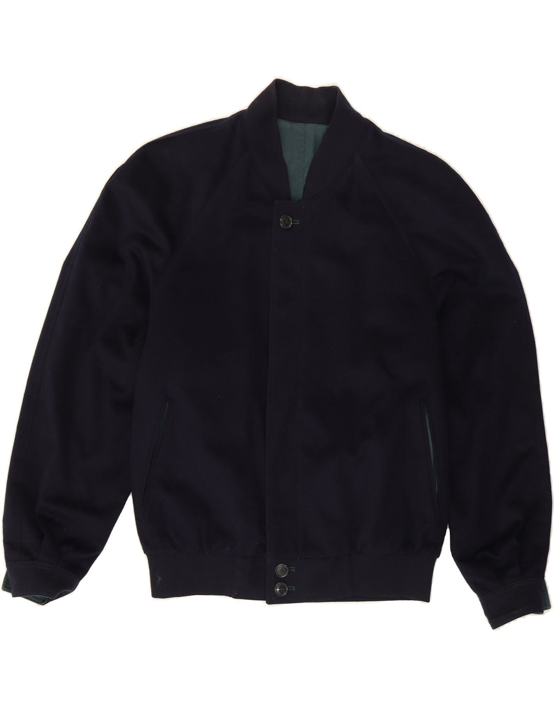 SALKO Mens Reversible Jacket IT 50 Large Blue Virgin Wool Vintage Salko and Second-Hand Salko from Messina Hembry 