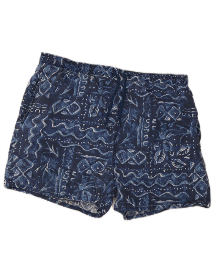Marks & Spencer Herren-Badeshorts, groß, marineblau, geometrisch