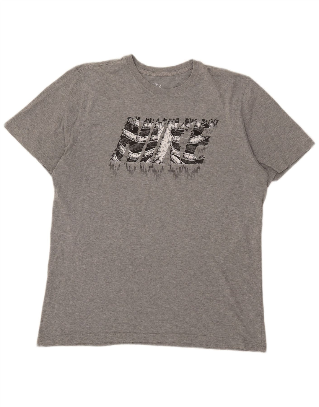 Nike Herren Standard Fit Graphic T-Shirt Top XL Grau