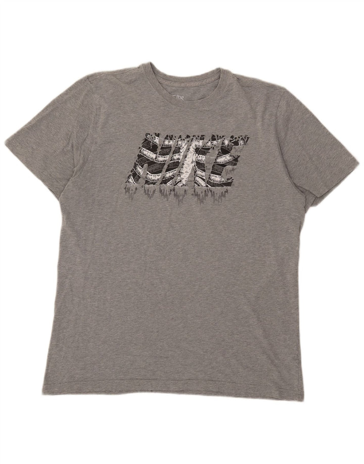 Nike Herren Standard Fit Graphic T-Shirt Top XL Grau