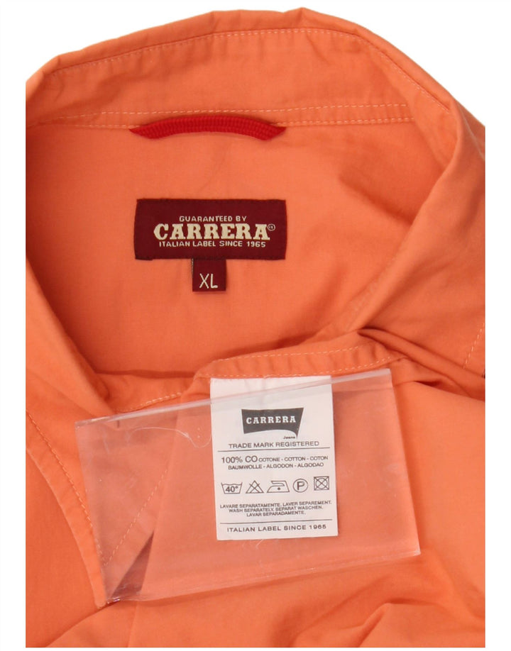 CARRERA Herrenhemd XL Orange Baumwolle