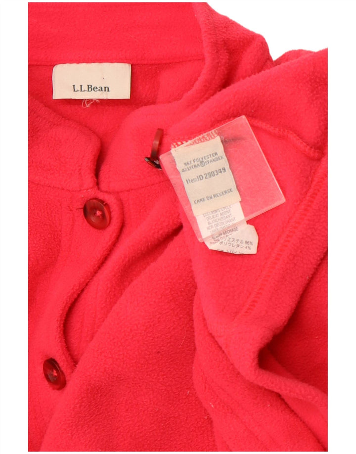 L.L.BEAN Damen Fleecejacke UK 16 Large Pink Polyester