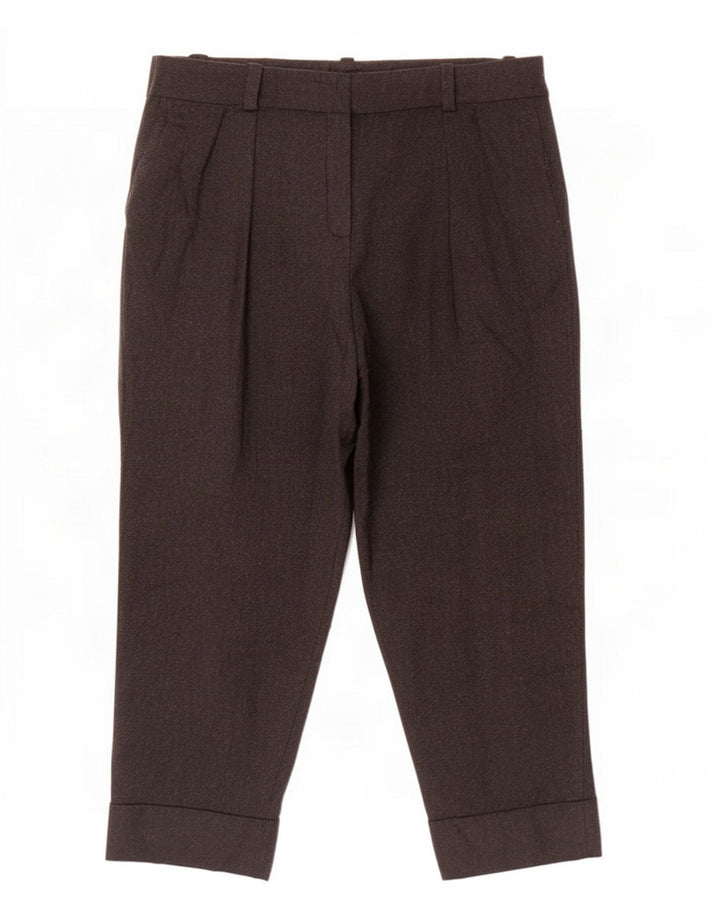 Massimo Dutti Damen Chinohose mit Pegged, EU 42, Größe L, W32, L27, Grau