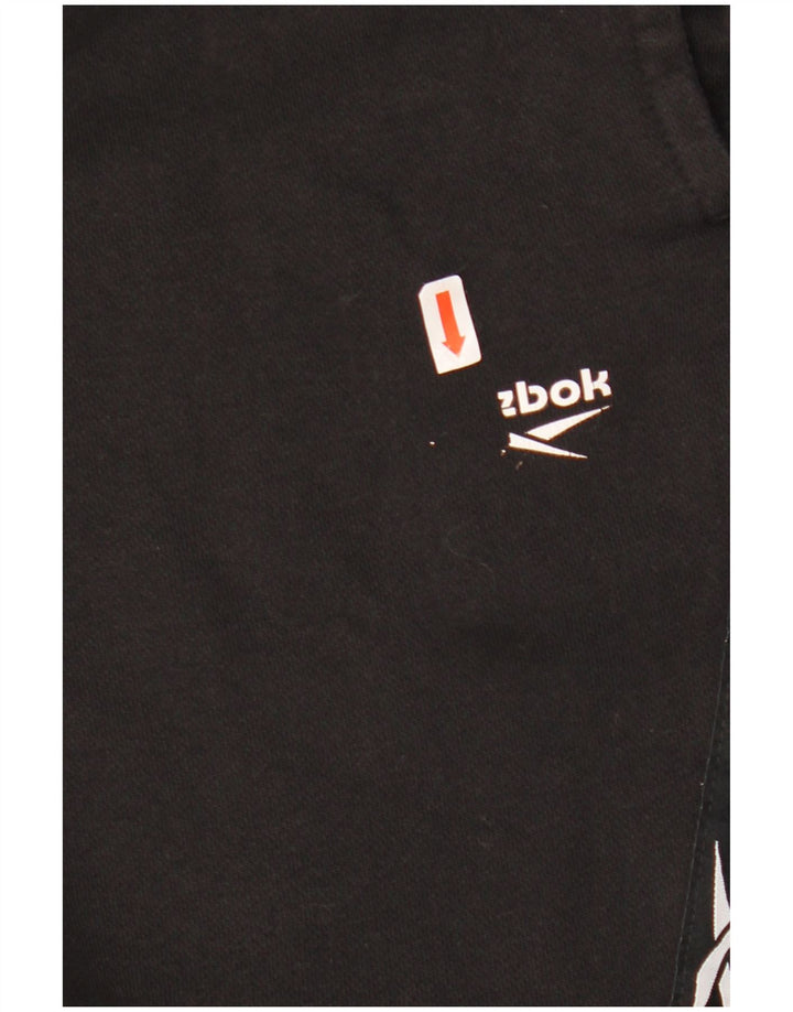 Reebok Herren Graphic Trainingshose Jogger XL Schwarz Baumwolle