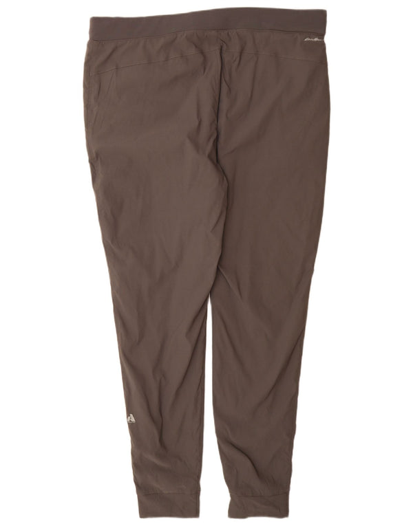 Eddie Bauer Damen Joggers Freizeithose US 18 2XL W40 L32 Graues Nylon
