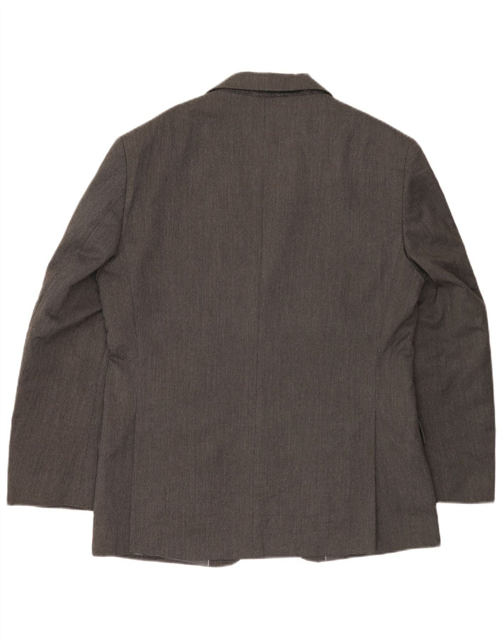 Marks & Spencer Herren-Blazer, kurz, mit 2 Knöpfen, UK 38, Mittelgrau
