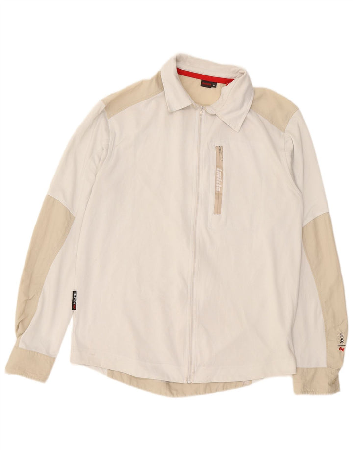 INVICTA Mens Shirt XL White Colourblock Polyester