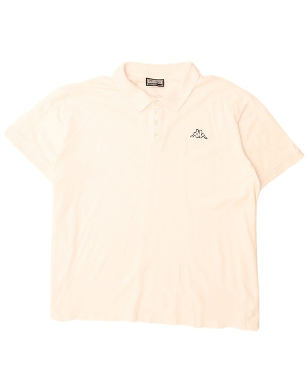 Kappa Herren Poloshirt 4XL Weiße Baumwolle